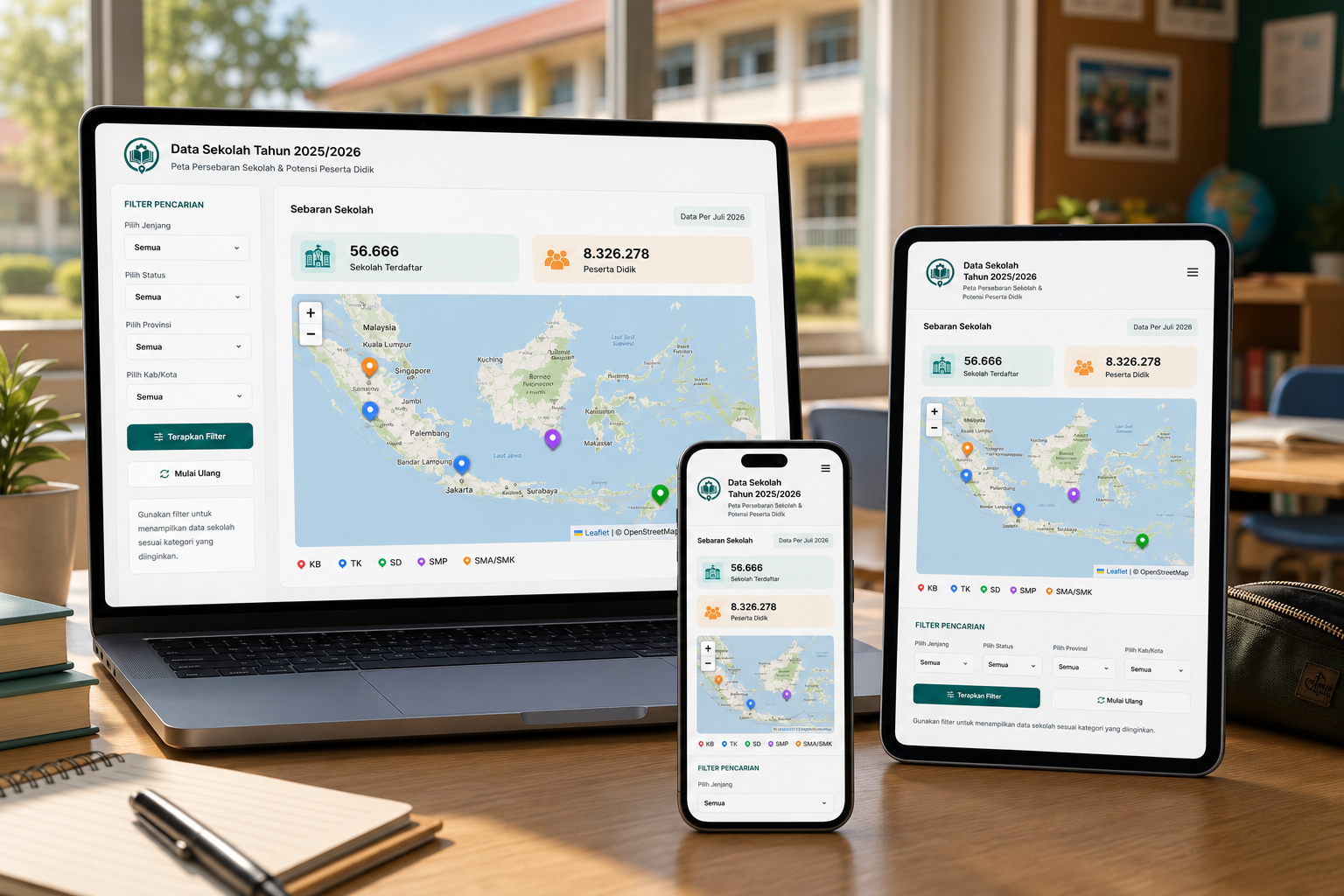 SatuPeta Responsive Showcase
